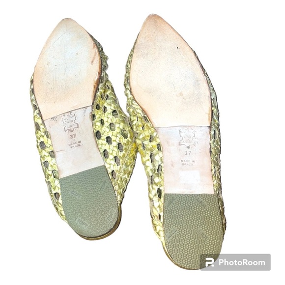 Ulla Johnson leather woven Belen slides - Picture 4 of 6